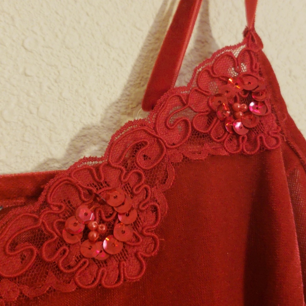 Lane Bryant Intimates Red Long Dress - Picture 4 of 7